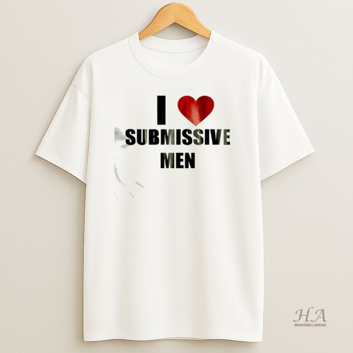 Official I Love Submissive Men Funny Graphic T Shirt