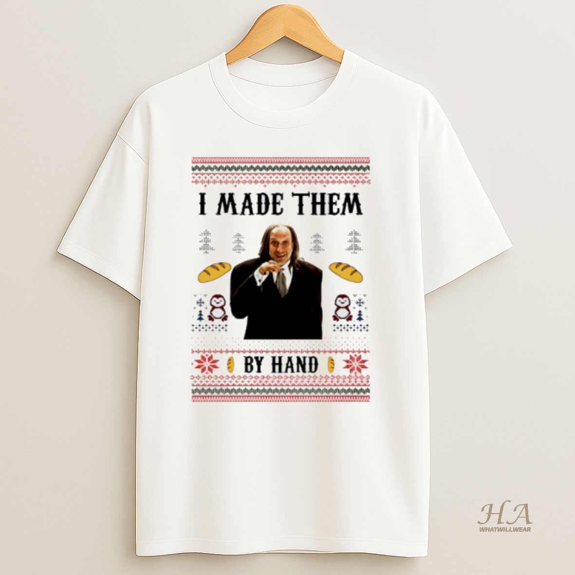 Official I Made Them By Hand Ugly Christmas Shirt