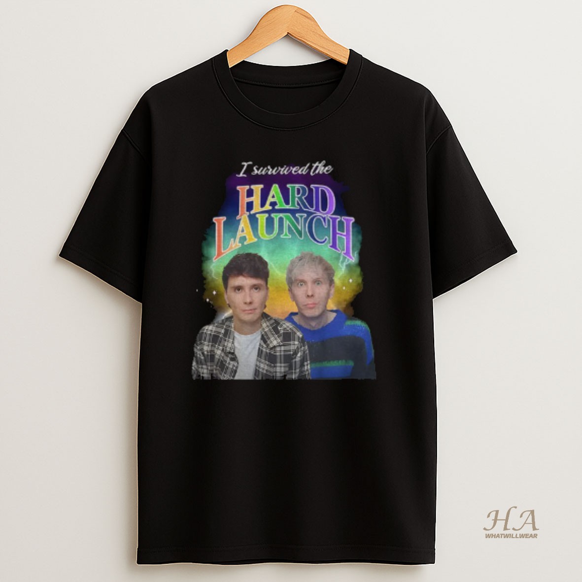Official I Survived The Hard Launch Dan And Phil Phan T Shirt