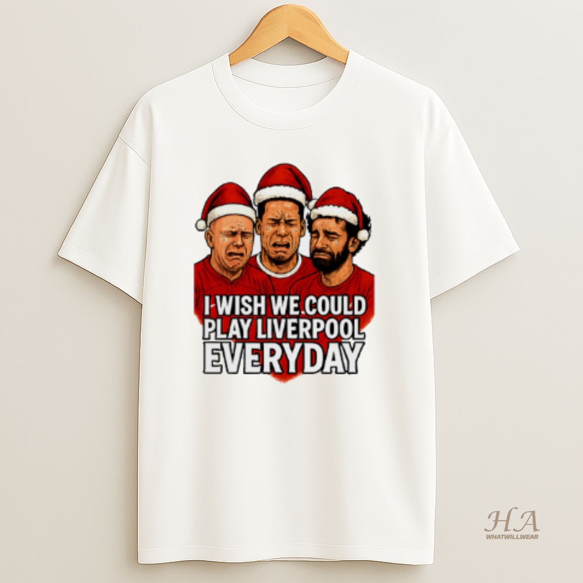 Official I Wish We Could Play Liverpool Everyday Christmas T Shirt