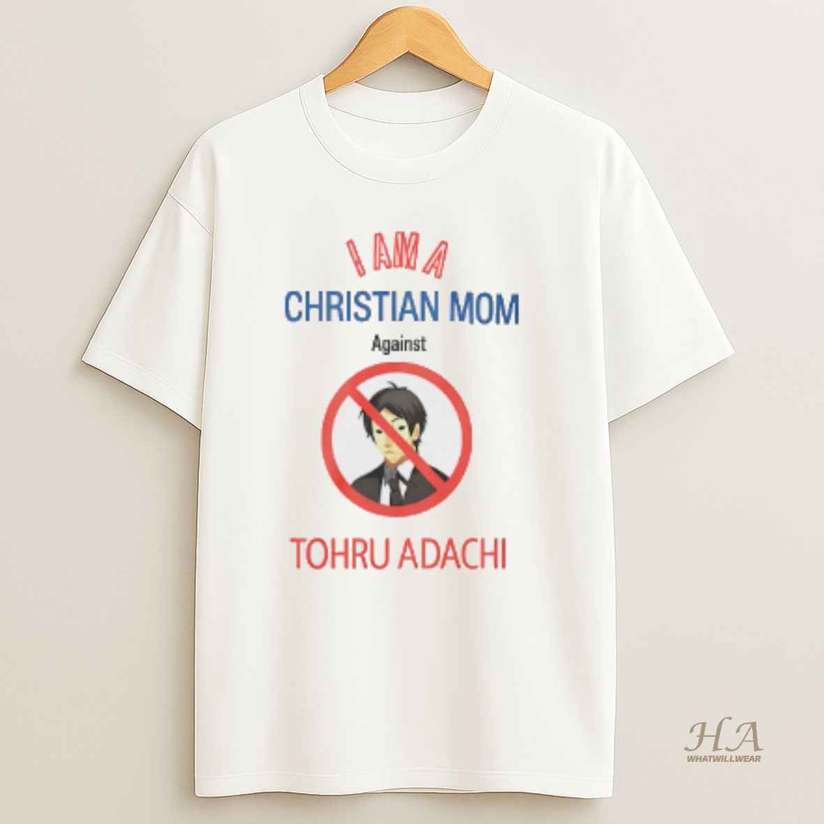 Official I Am A Christian Mom Against Tohru Adachi T Shirt
