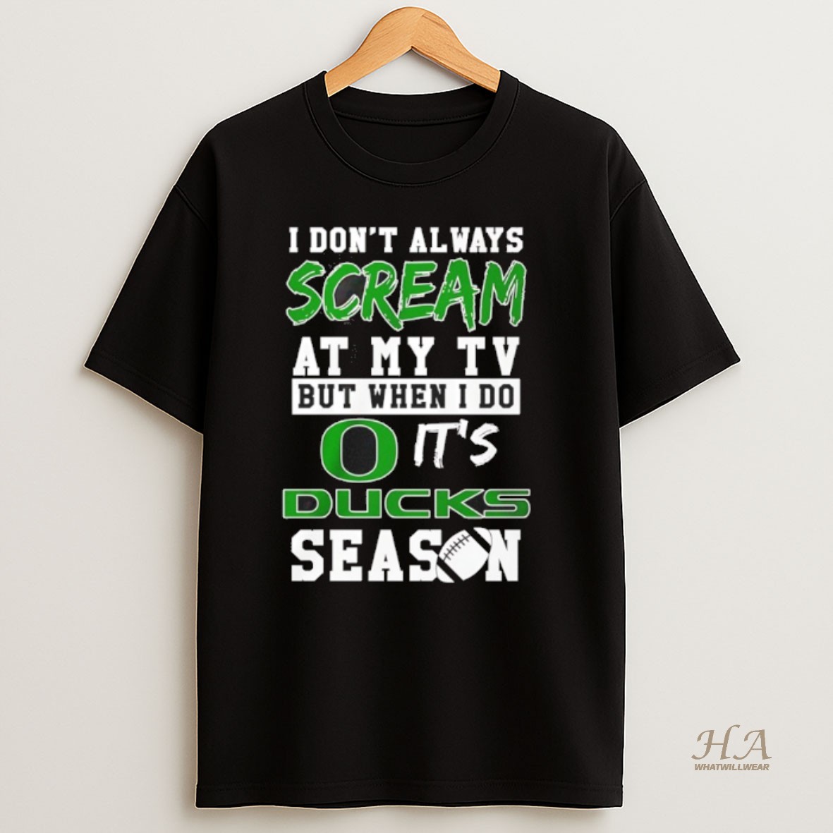 Official I Dont Always Scream At My Tv But When I Do Its Ducks Season Shirt