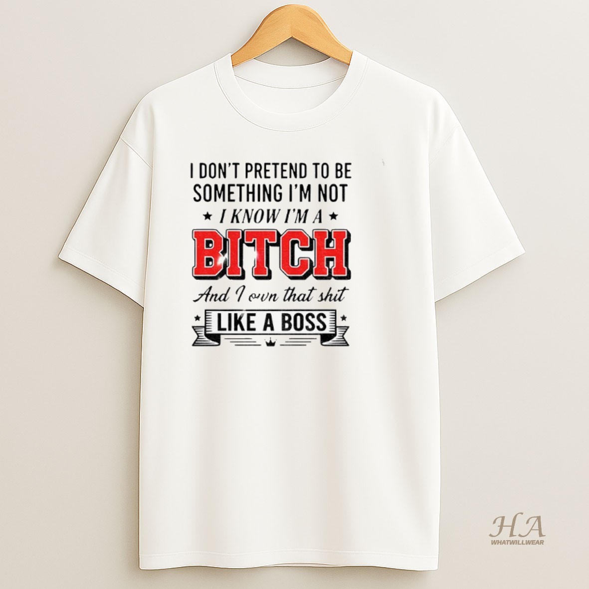 Official I Dont Pretend To Be Something Im Not I Know Im A Bitch And I Own That Shit Christmas Shirt