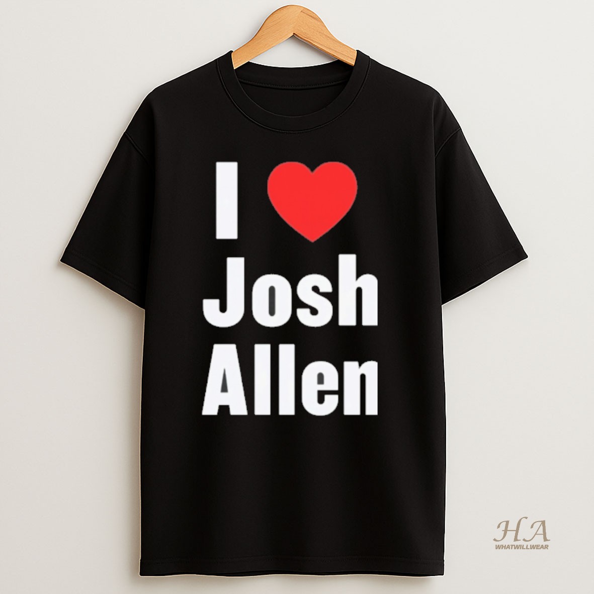 Official I Love Josh Allen T Shirt