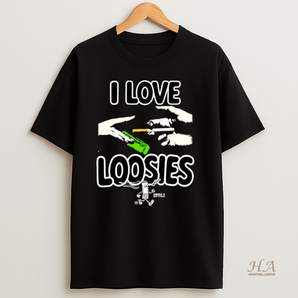 Official I Love Loosies Smoking T Shirt