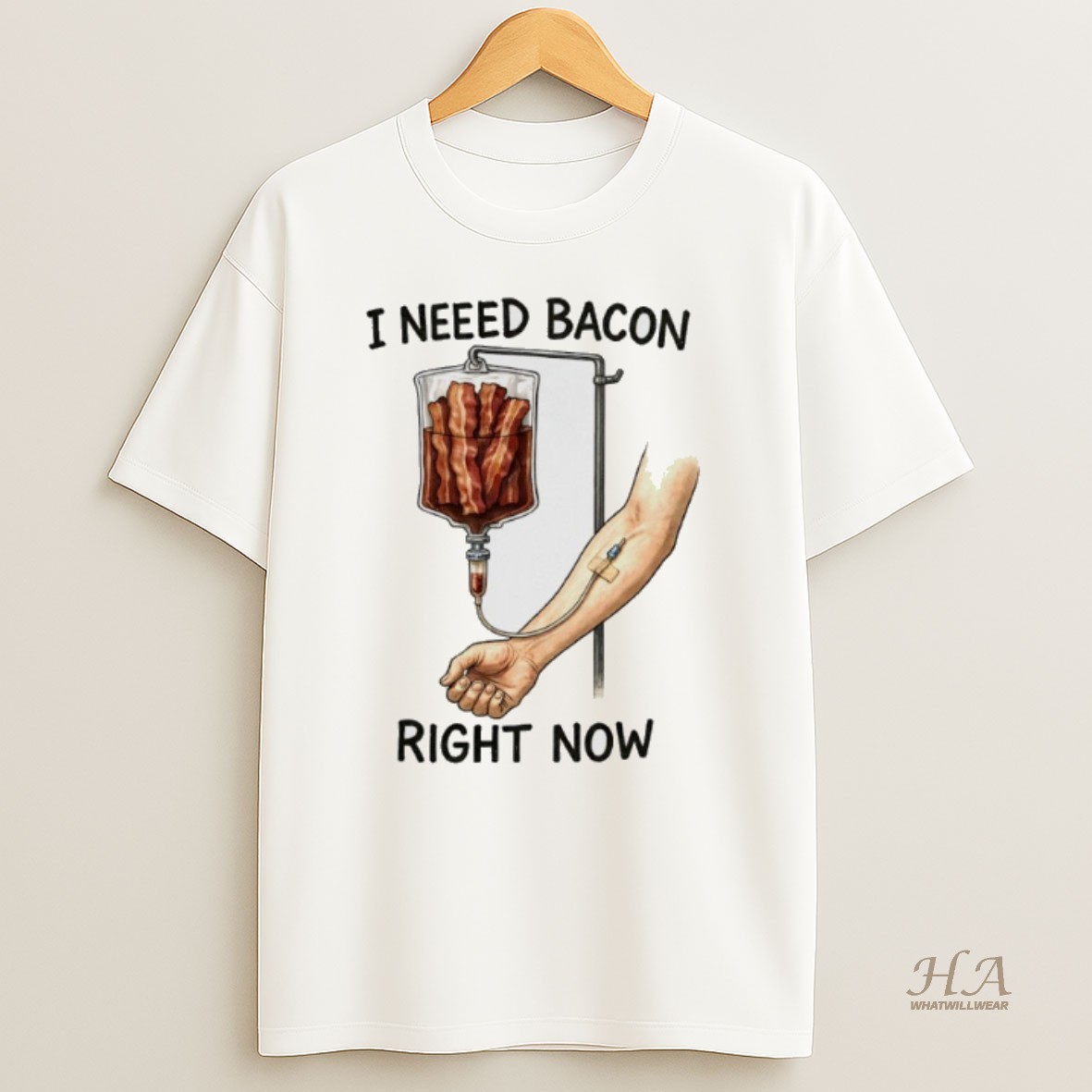 Official I Need Bacon Right Now Shirt