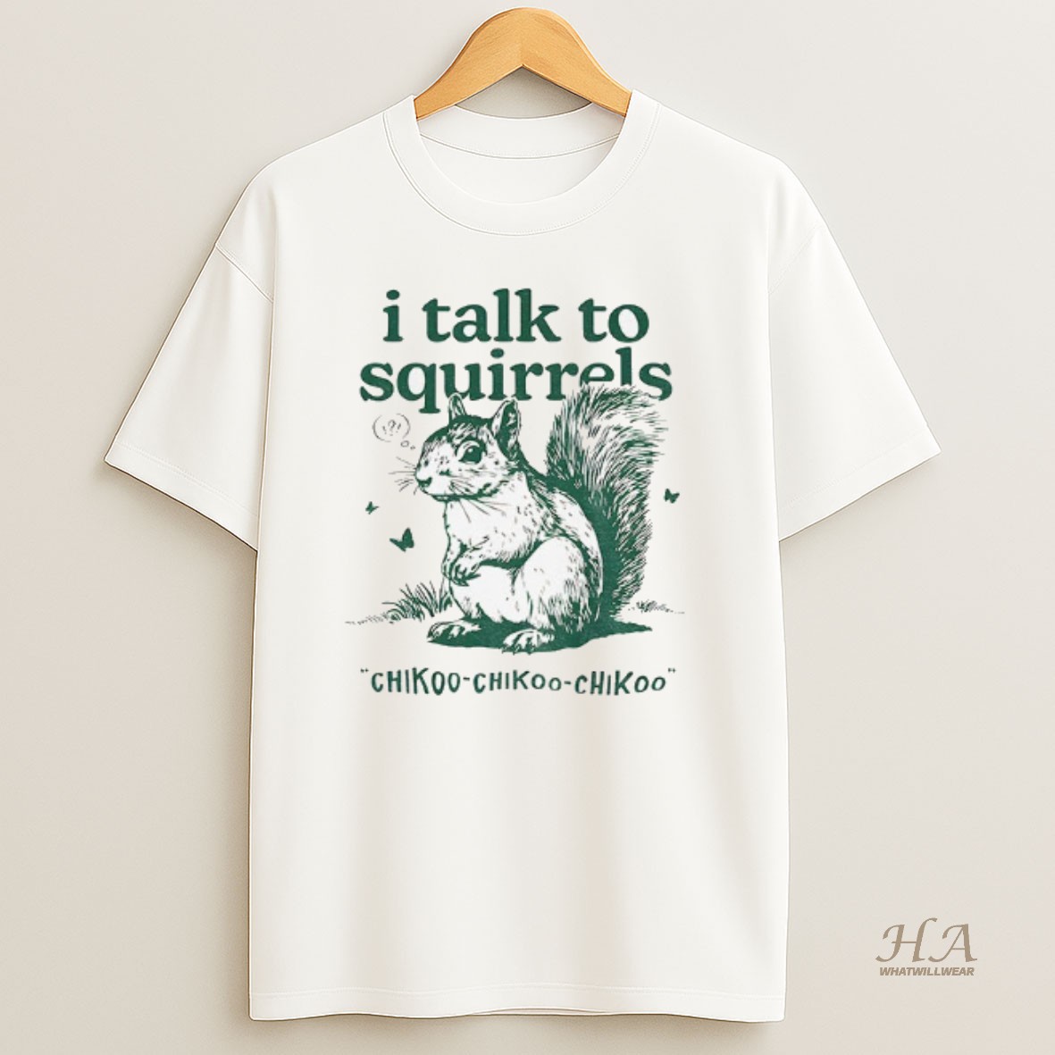 Official I Talk To Squirrels Chikoo Chikoo Chikoo Vintage T Shirt