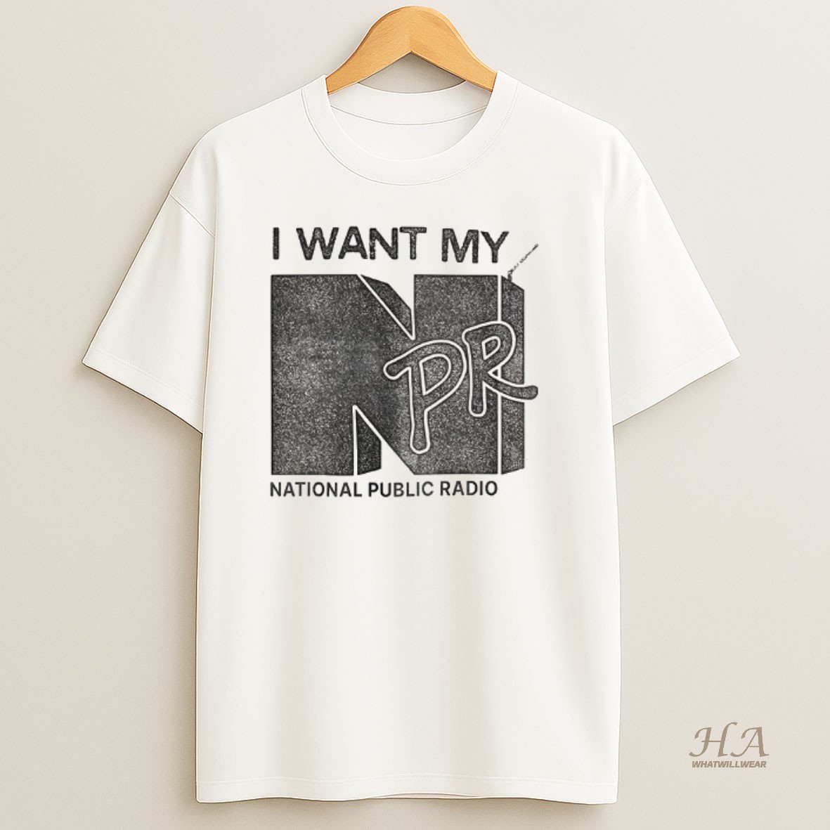 Official I Want My Npr National Public Radio T Shirt