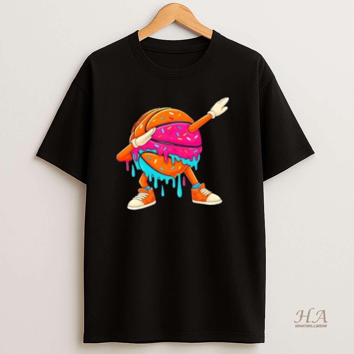 Official Ice Cream Drip Basketball Dabbing T Shirt
