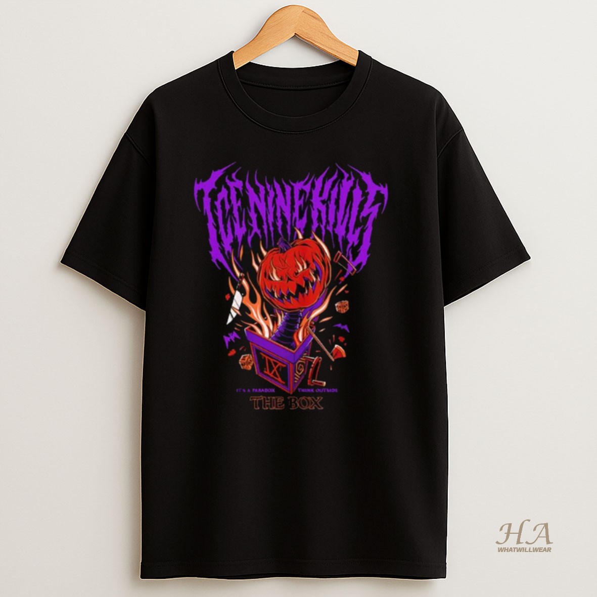 Official Ice Nine Kills Night Mare On The Ninth Before Christmas Jacks In The Box Its A Paradon Think Outside Long Sleve Shirt