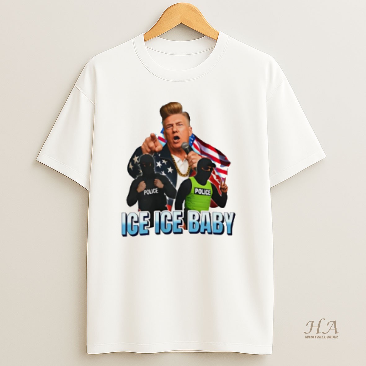 Official Ice Ice Baby Trump Police Shirt