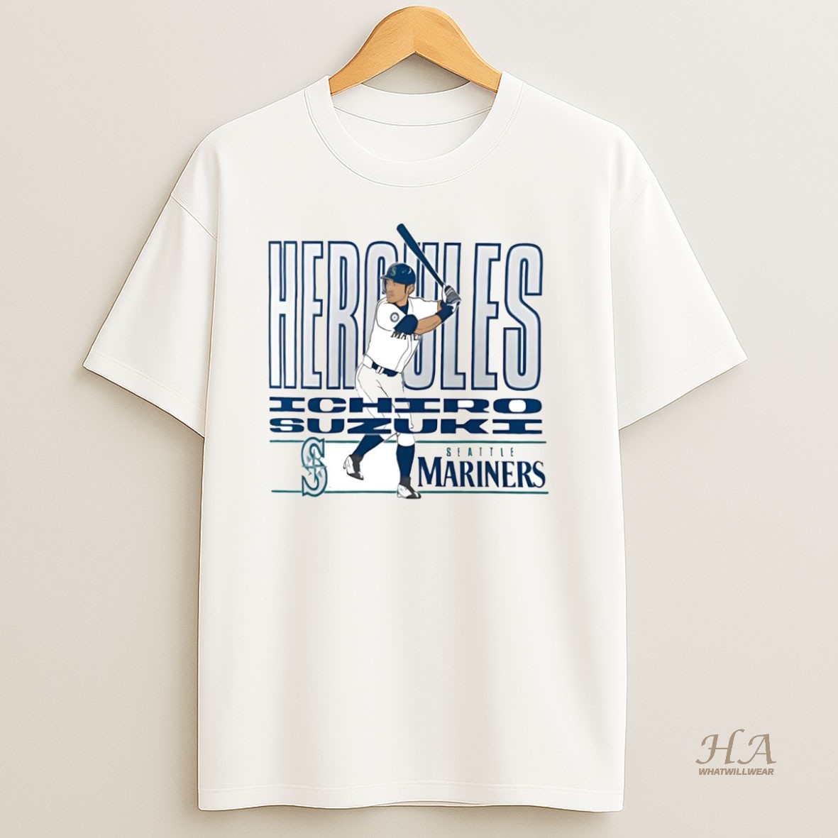 Official Ichiro Suzuki Hercules Seattle Mariners Shirt