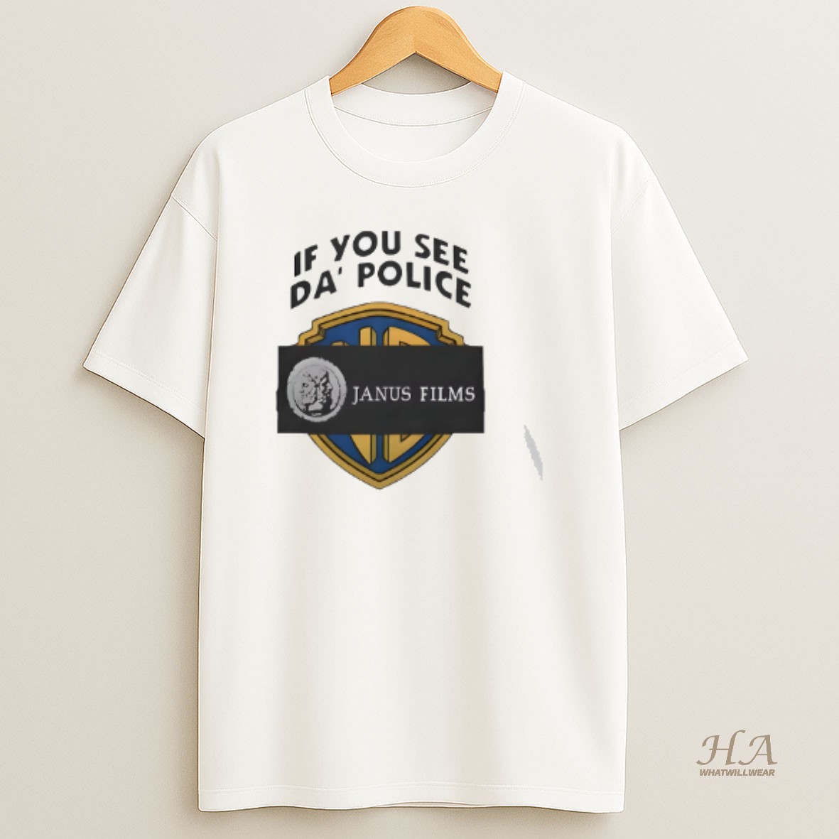Official If You See Da Police Janus Films T Shirt