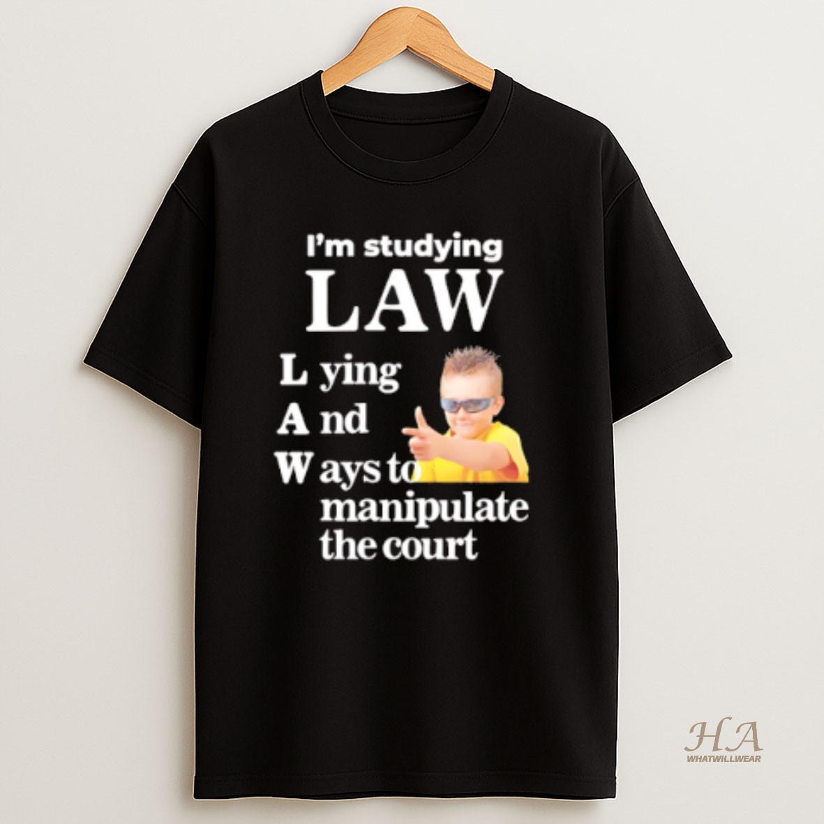 Official Im Studying Law Lying And Ways To Manipulate The Court T Shirt