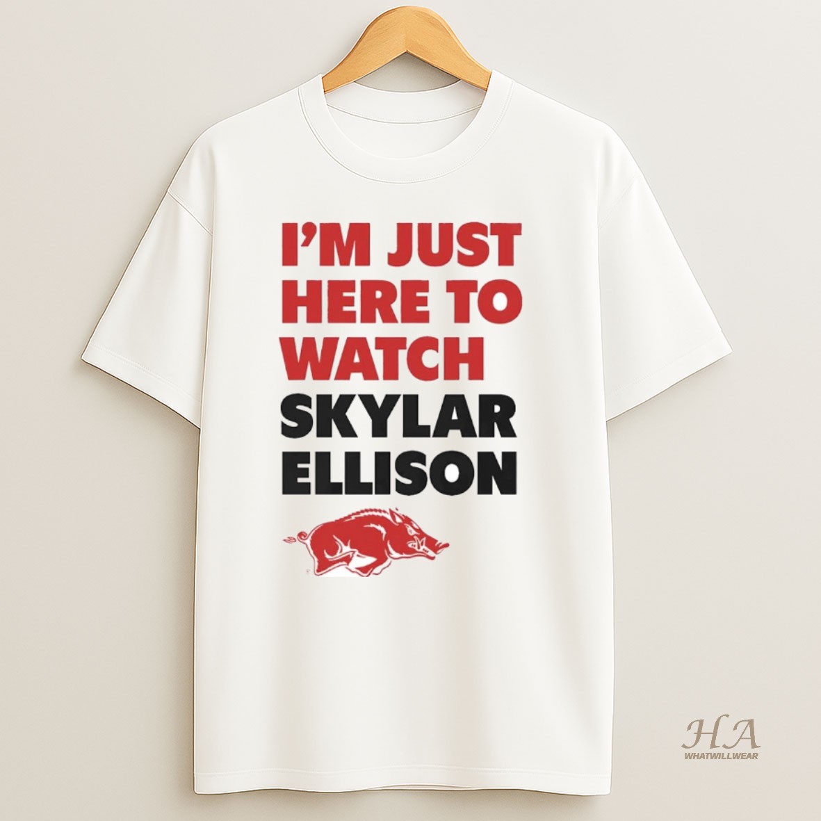 Official Im Just Here To Watch Skylar Ellison T Shirt