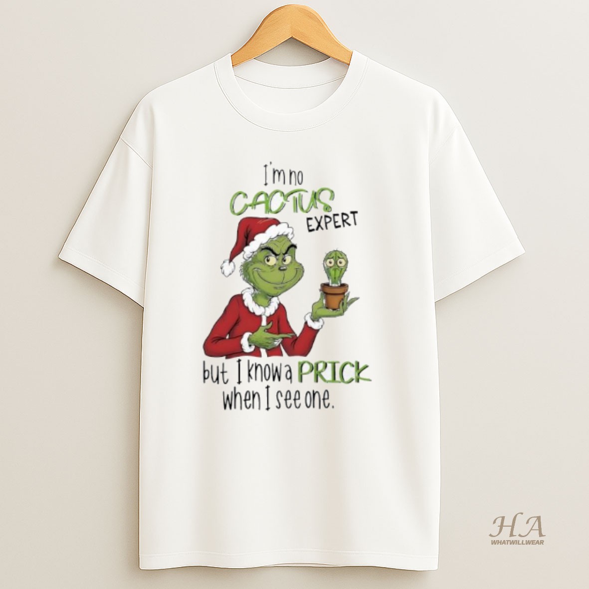 Official Im No Cactus Expert But I Know A Prick When I See One Grinch T Shirt