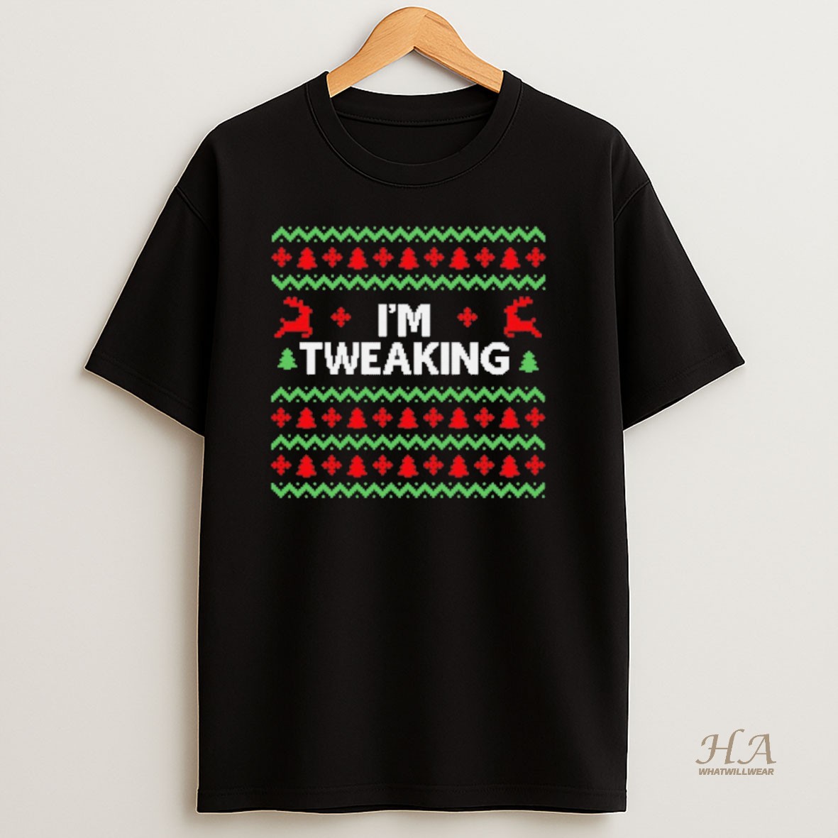 Official Im Tweaking Ugly Christmas Sweat Shirt
