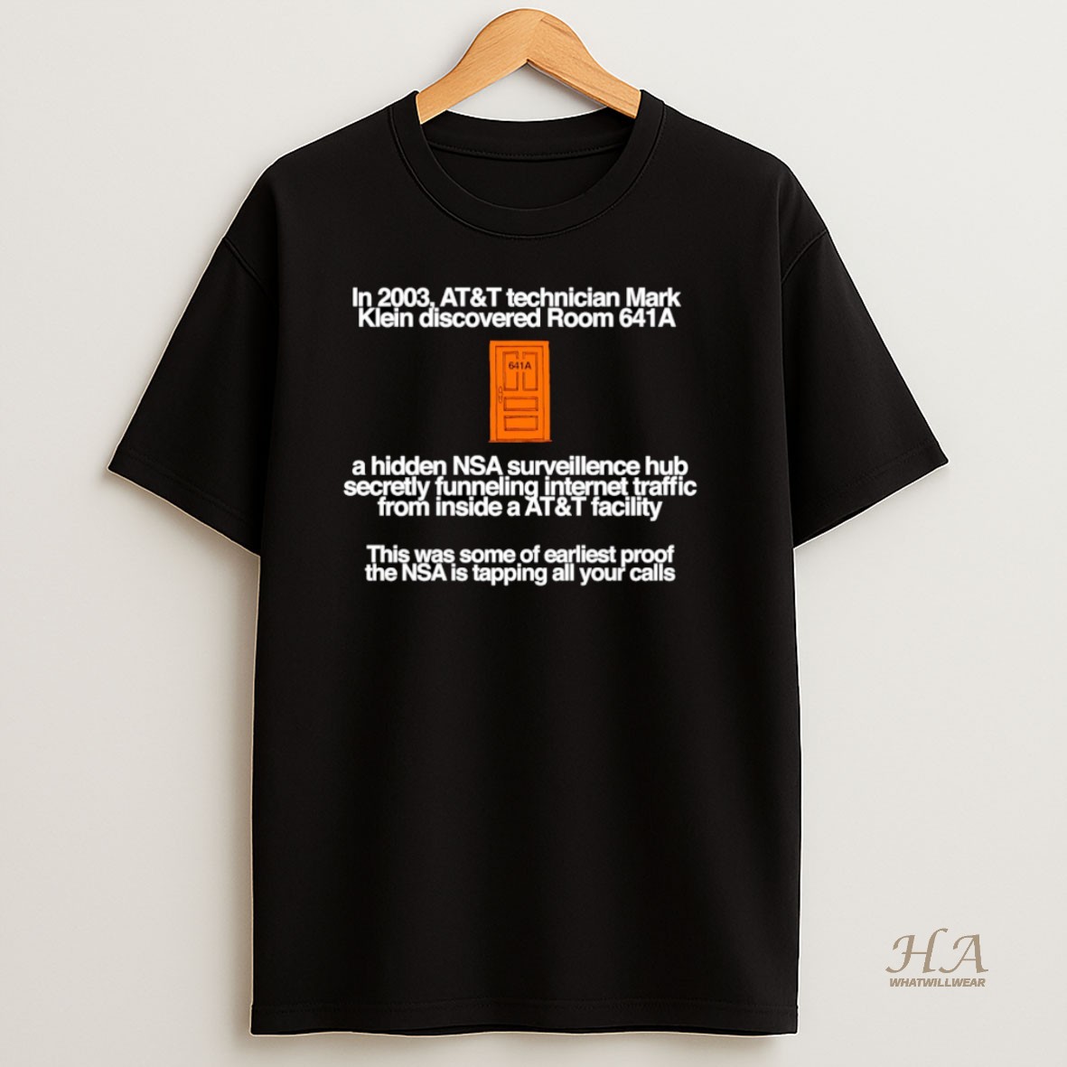 Official In 2003 Att Technician Mark Klein Discovered Room 641a Christmas Shirt