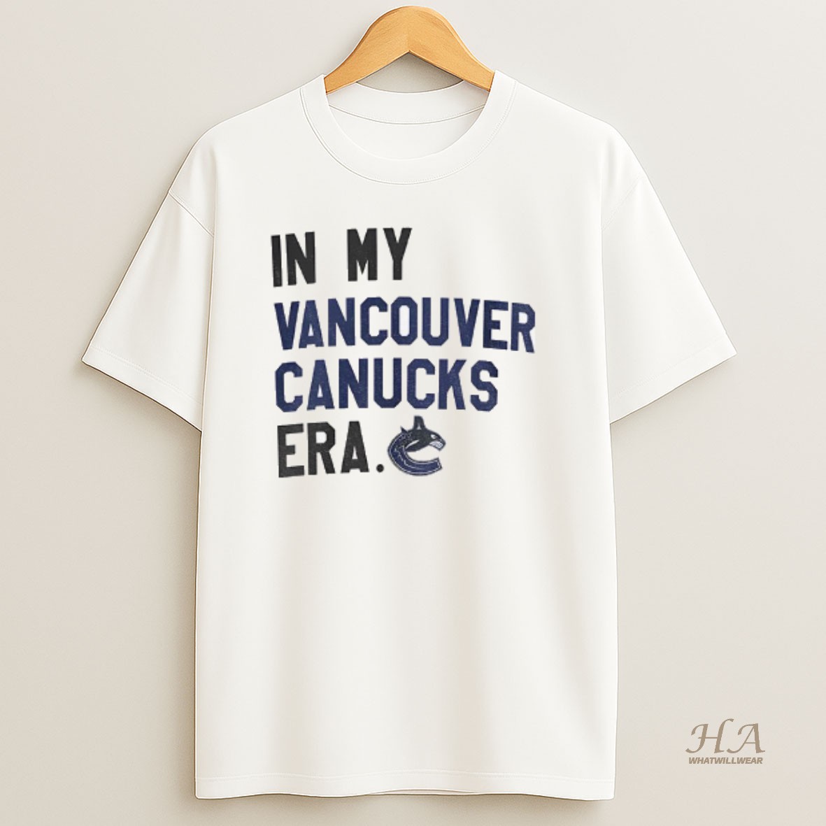 Official In My Vancouver Canucks Era 22 Vancouver Quinn Hughes Taylor Hockey T Shirt