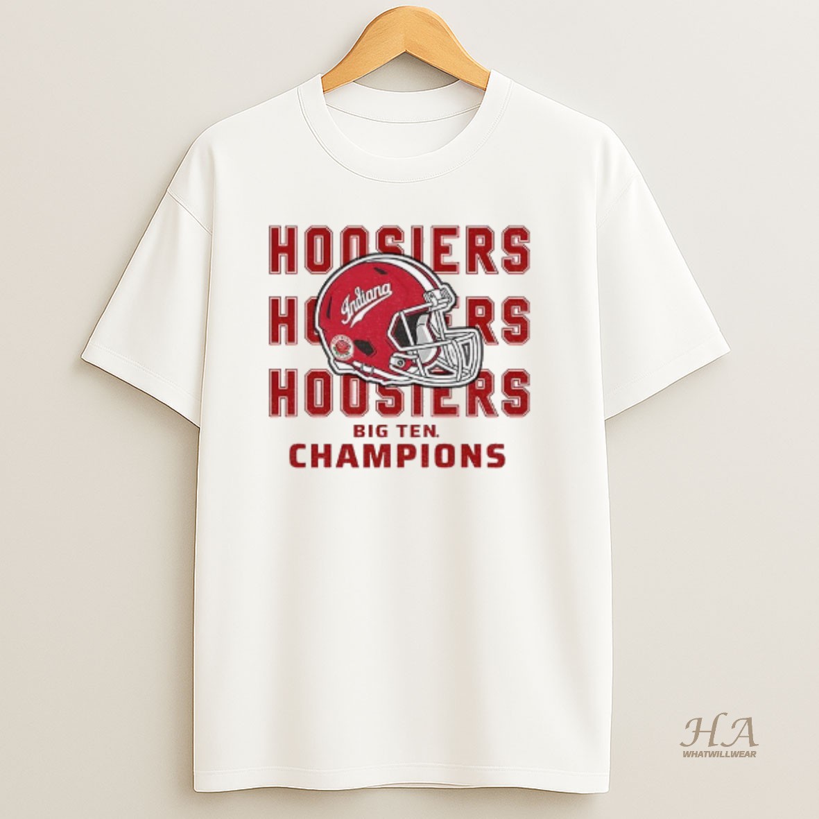 Official Indiana Football Rose Bowl Helmet Hoosier Pasadena Football T Shirt