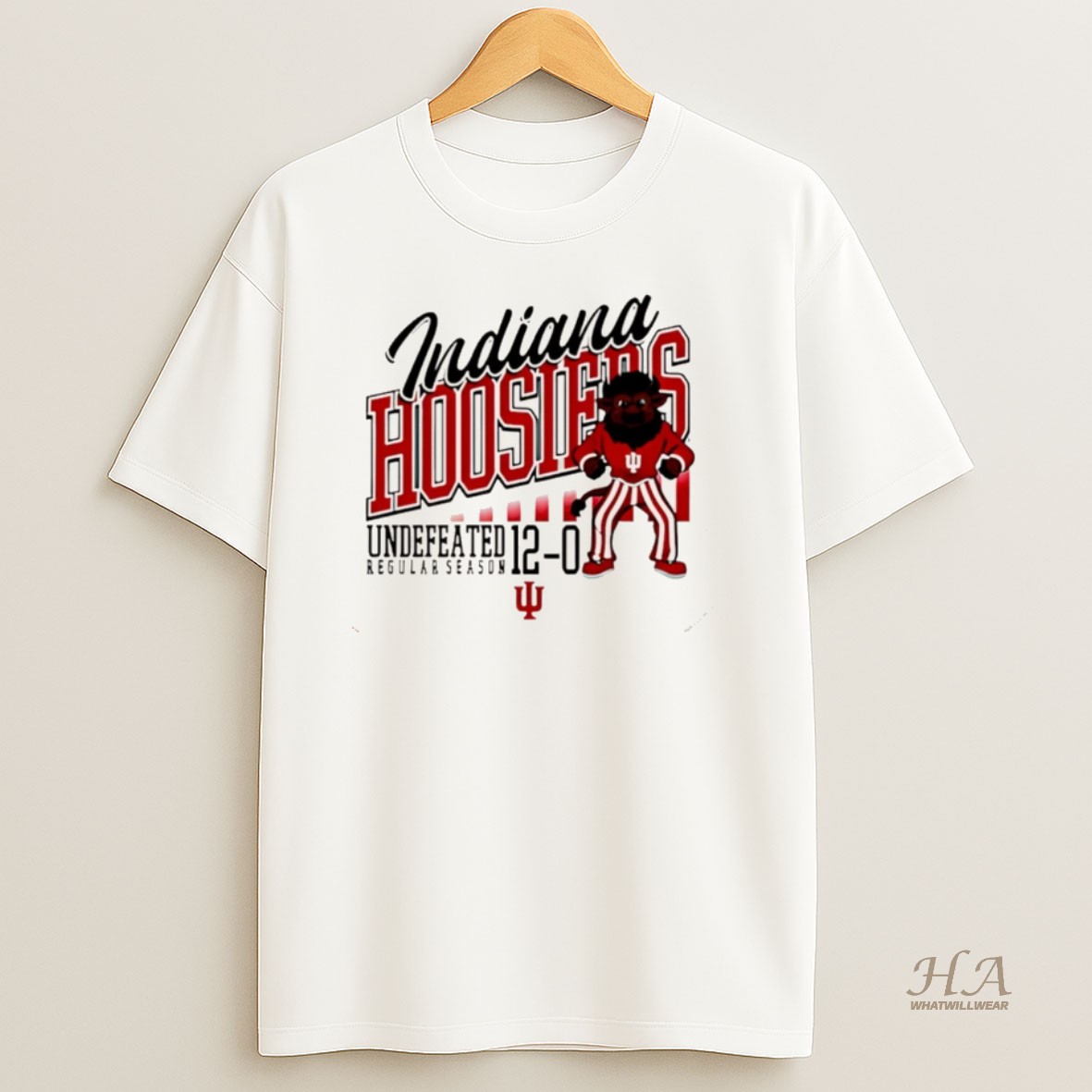 Official Indiana Football Undefeated Season 2025 12 0 Mascot Christmas Shirt