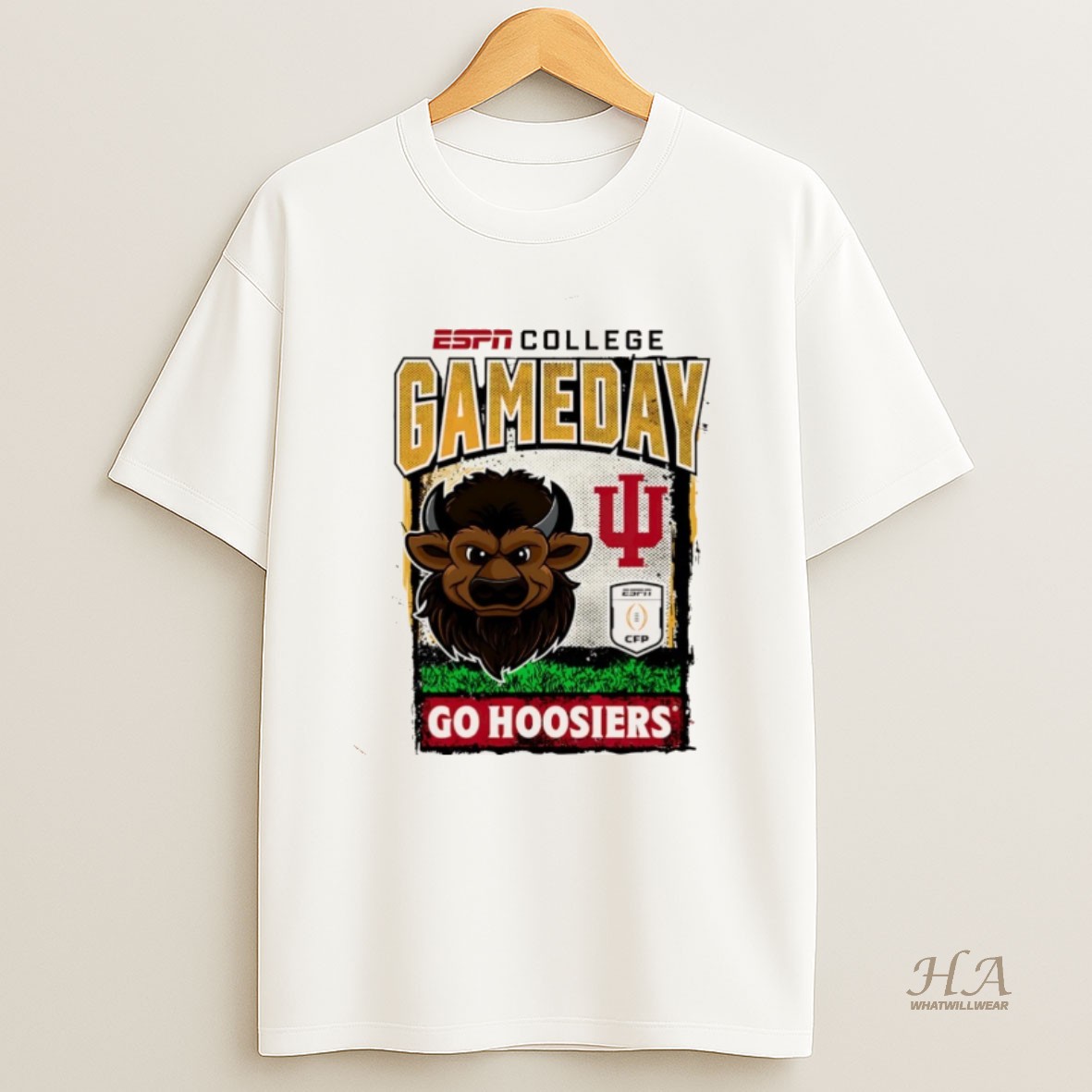 Official Indiana Hoosiers 2025 26 College Football Playoff Gameday Go Hoosiers Mascot Christmas Shirt