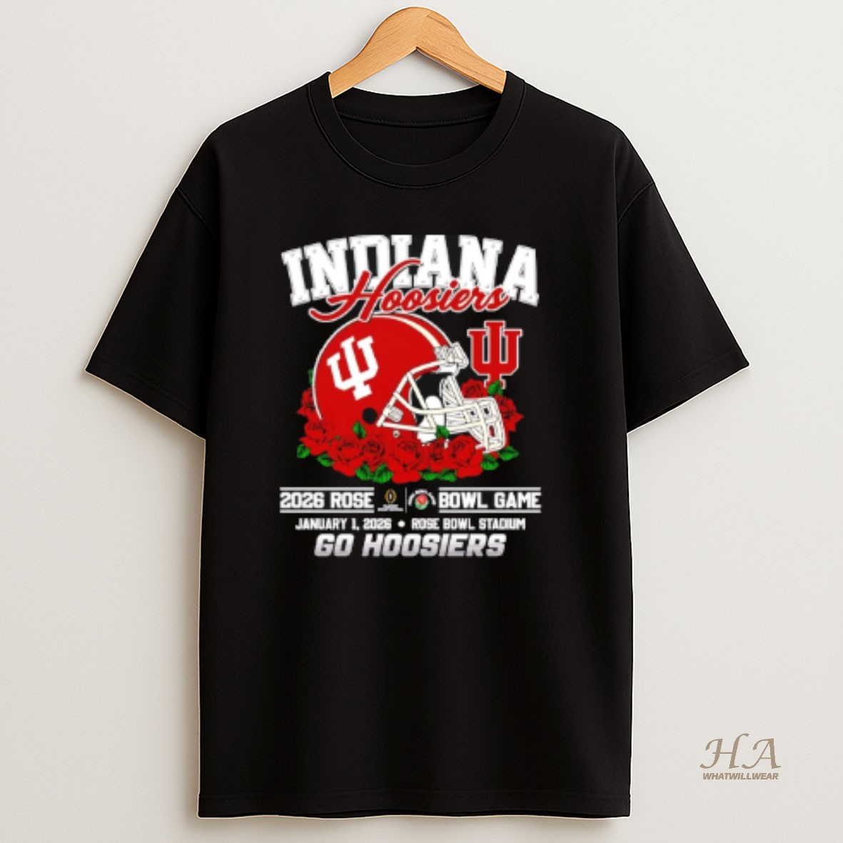 Official Indiana Hoosiers 2026 Rose Bowl Game Go Hoosiers Helmet T Shirt