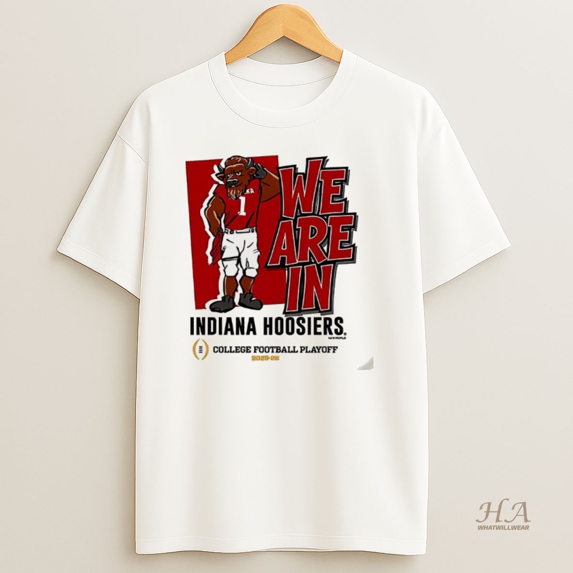 Official Indiana Hoosiers Cfp 2025 2026 We Are In Mascot T Shirt