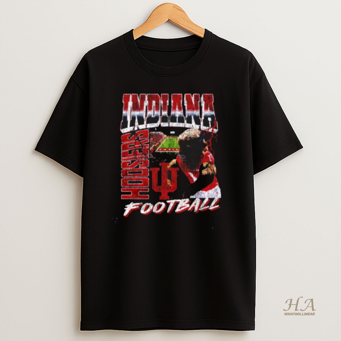 Official Indiana Hoosiers Football 90s Mascot T Shirt