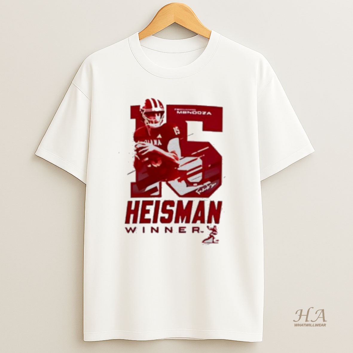 Official Indiana Hoosiers Football Adidas Heisman Winner Number 15 T Shirt