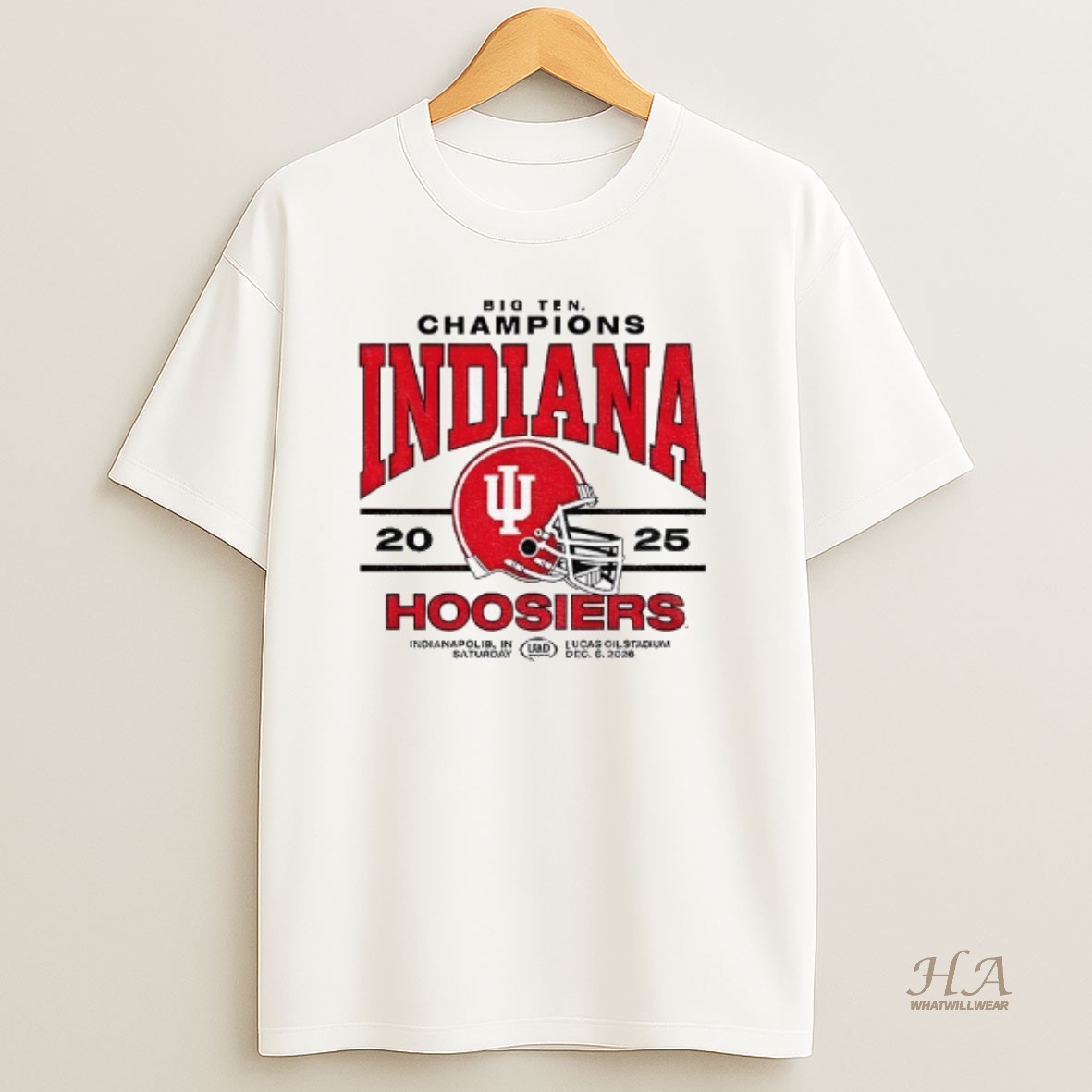 Official Indiana Hoosiers Football Big 10 Champions College Football Champs Game Day T Shirt
