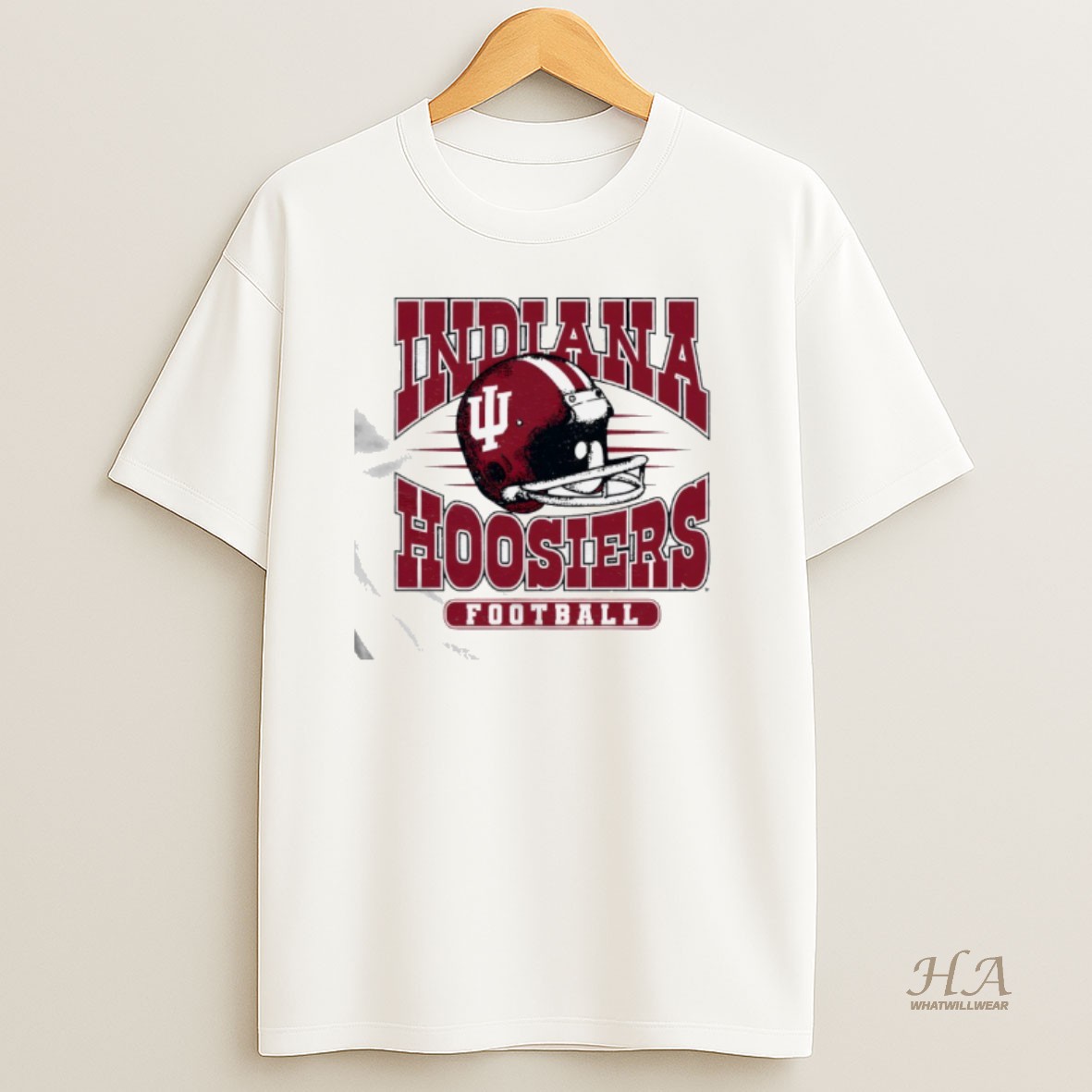Official Indiana Hoosiers Football Helmet T Shirt