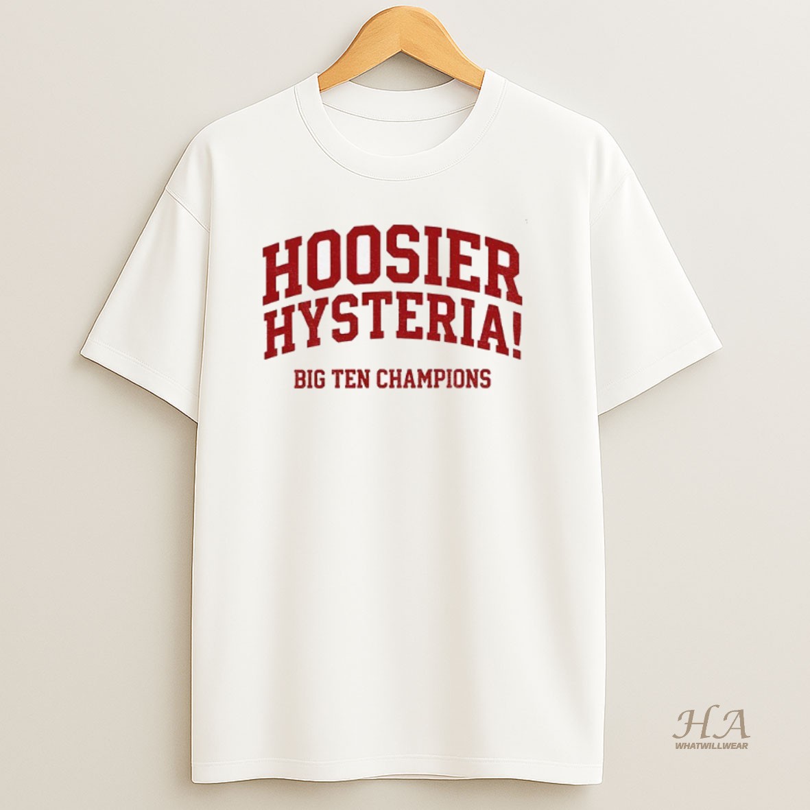 Official Indiana Hoosiers Football Hysteria Big Ten Champions 2025 Shirt
