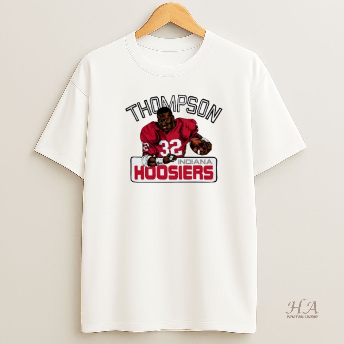 Official Indiana Hoosiers Legend Anthony Thompson Caricature T Shirt