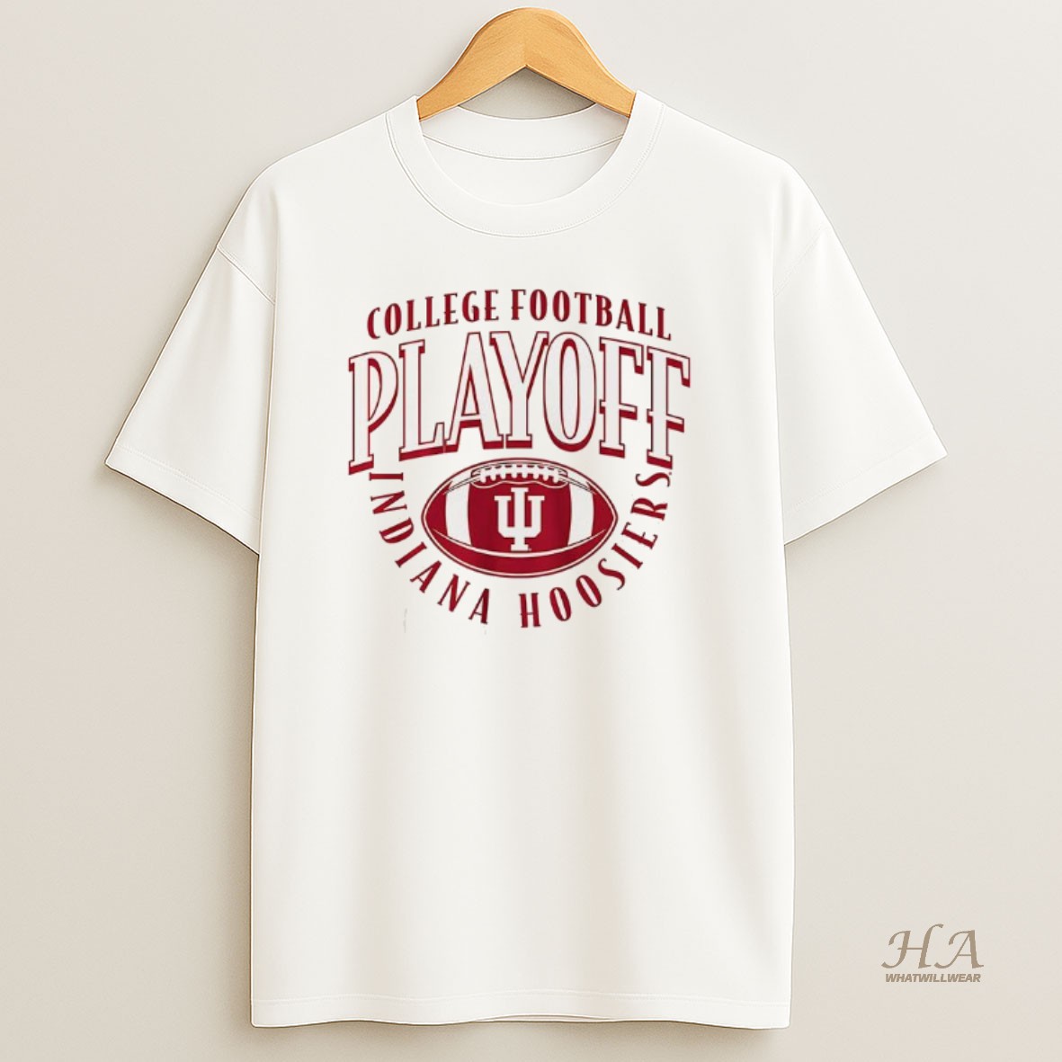 Official Indiana Hoosiers Ncaa 2025 2026 College Football Playoff Team Logo T Shirt