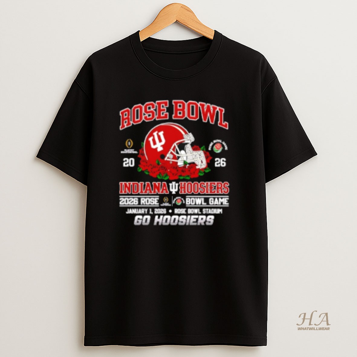 Official Indiana Hoosiers Rose Bowl Game 2026 Go Hoosiers Helmet T Shirt