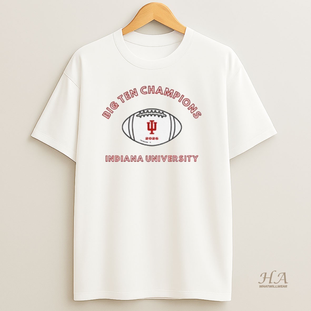 Official Indiana Hoosiers University Iu Big Ten Champions Big 10 2025 T Shirt