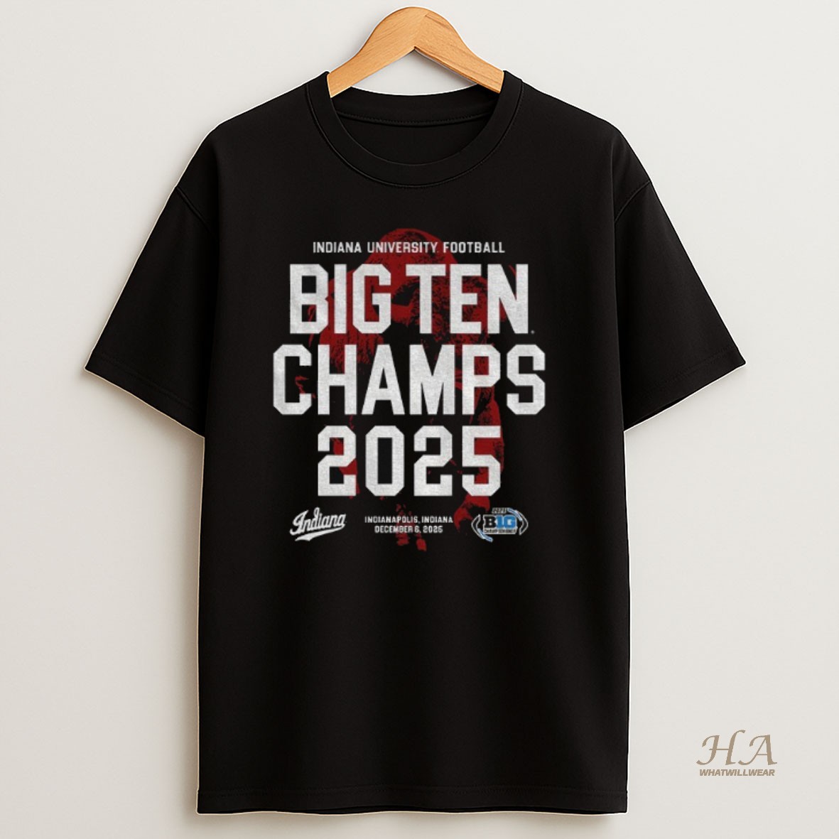 Official Indiana University Football Big Ten Champs 2025 Indianapolis Indiana Shirt