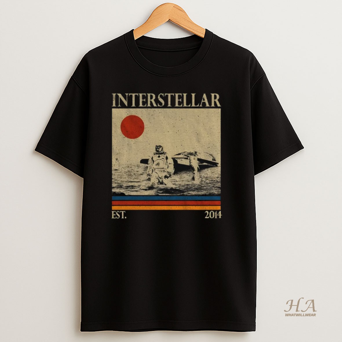 Official Interstellar Movie Est 2014 Vintage T Shirt