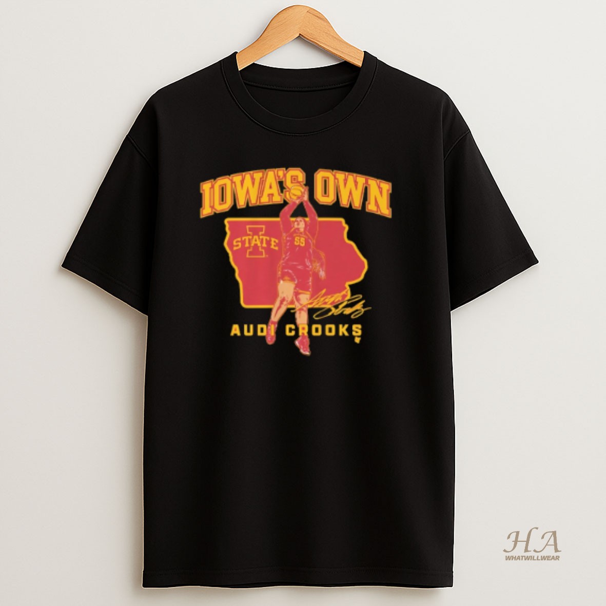 Official Iowa State Cyclones Audi Crooks State Star Signature T Shirt