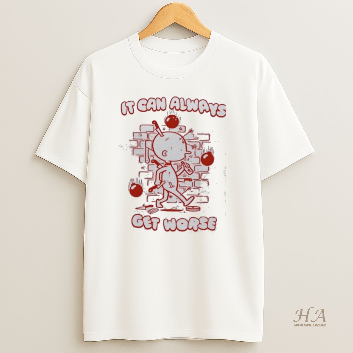 Official It Can Always Get Worse Cartoon T Shirt