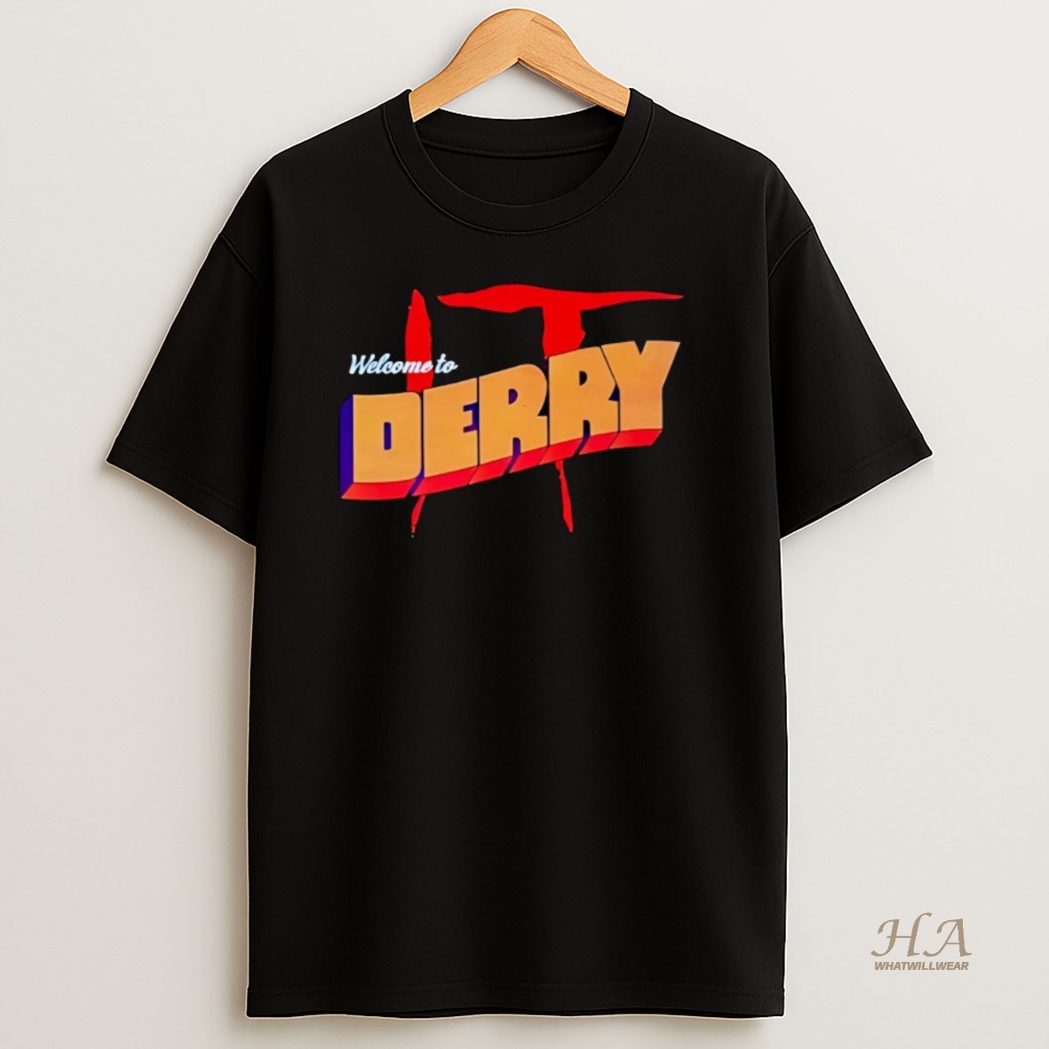 Official It Welcome To Derry Horror Stephen King Pennywise Christmas T Shirt