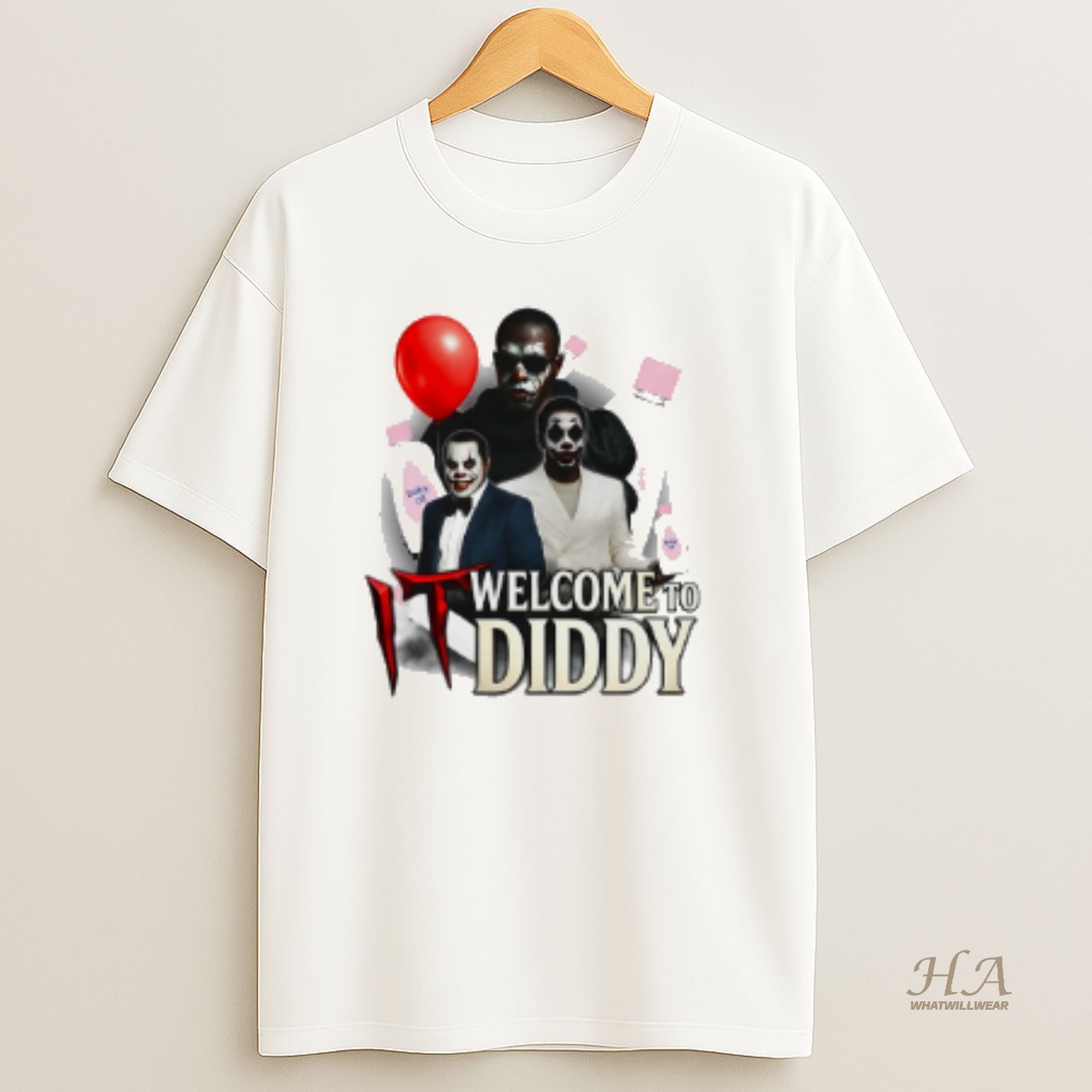 Official It Welcome To Diddy Clown Joke T Shirt