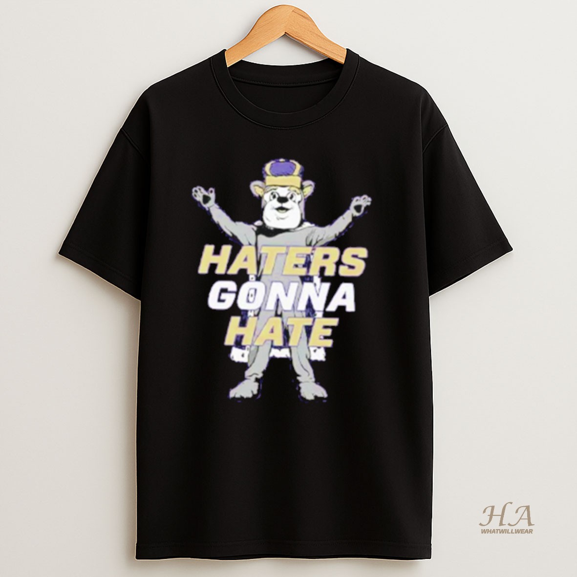 Official Jmu Duke Dog Mascot Haters Gonna Hate T Shirt