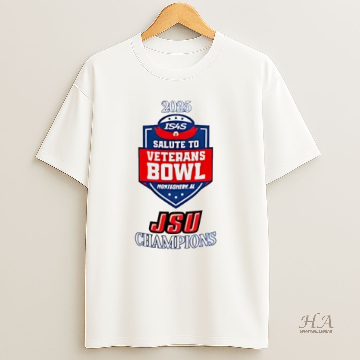 Official Jsu 2025 Salute To Veterans Bowl Champions T Shirt