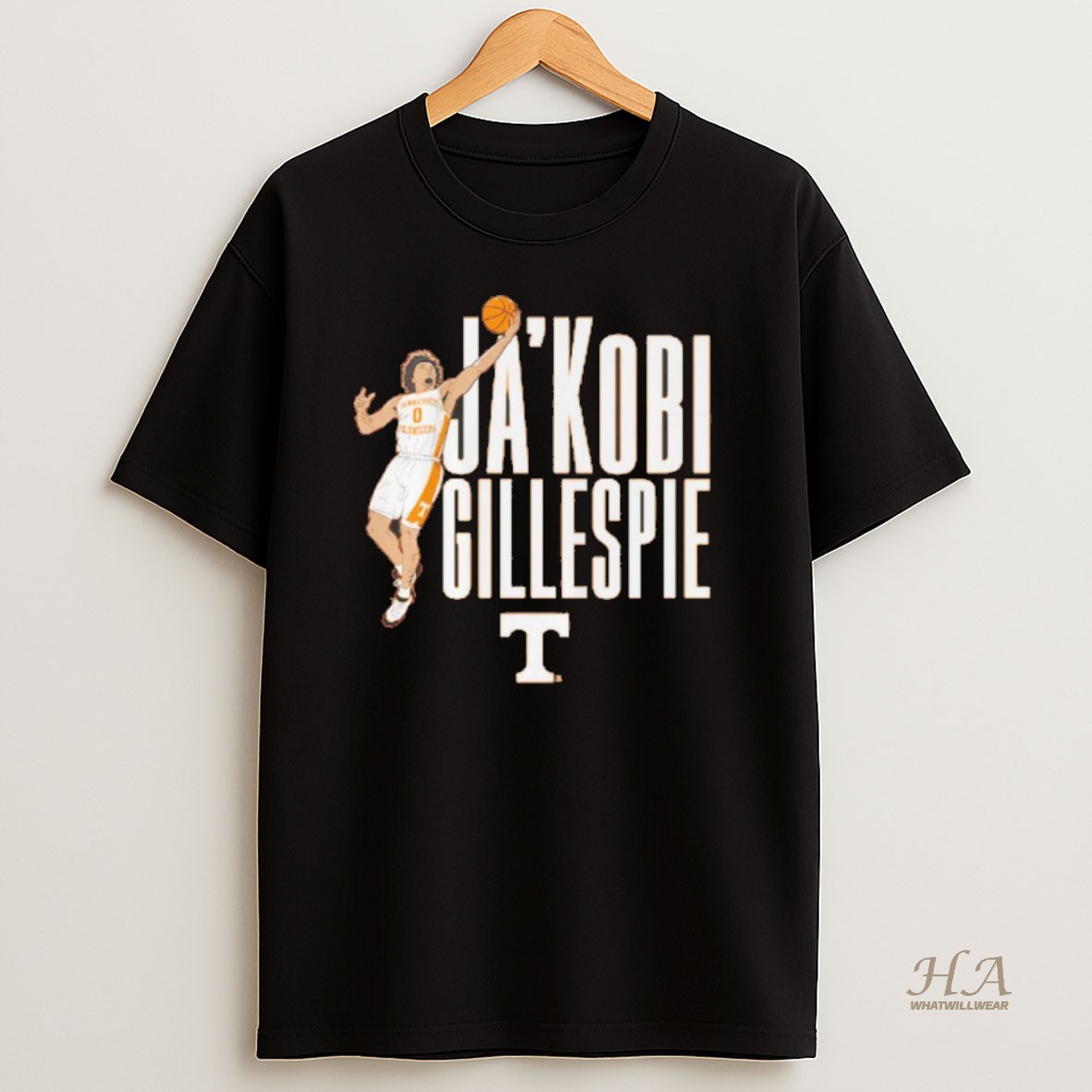 Official Jakobi Gillespie Tennessee Volunteers Nba Name Pose Shirt