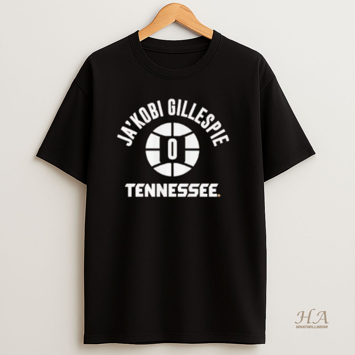 Official Jakobi Gillespie Tennessee Volunteers Name Number Ball T Shirt