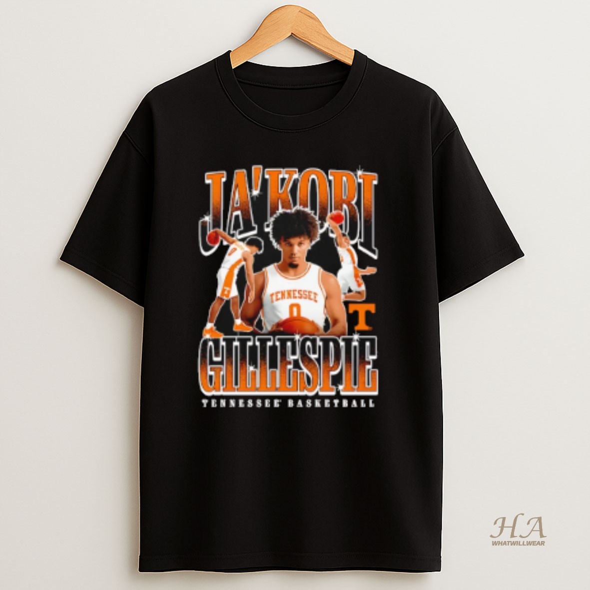 Official Jakobi Gillespie Tennessee Volunteers Portrait T Shirt