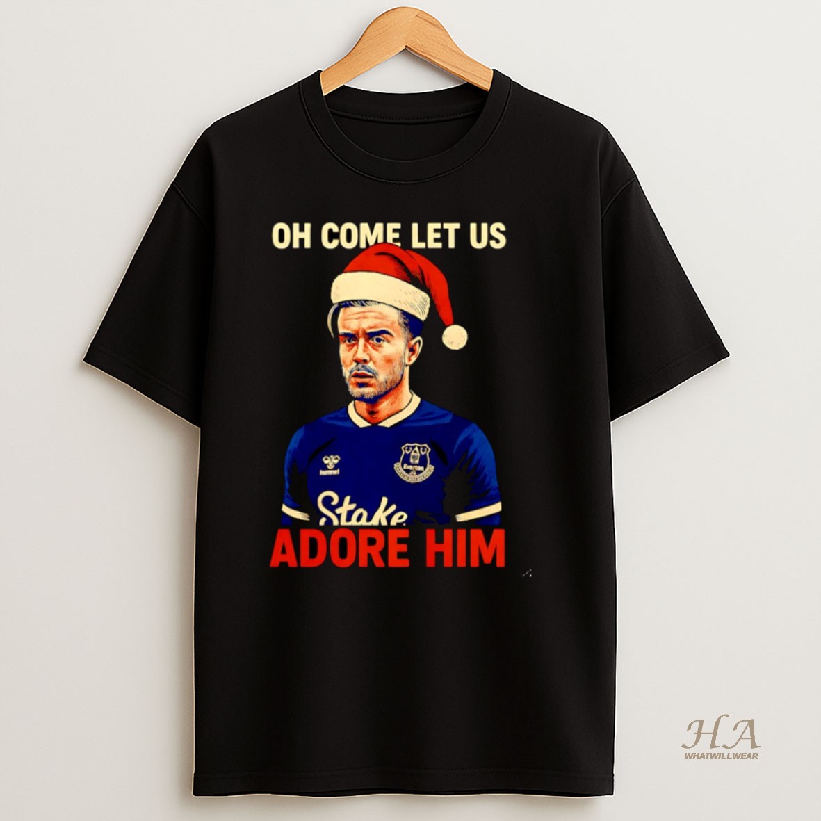 Official Jack Grealish Oh Come Let Us Adore Him Christmas Christmas Shirt