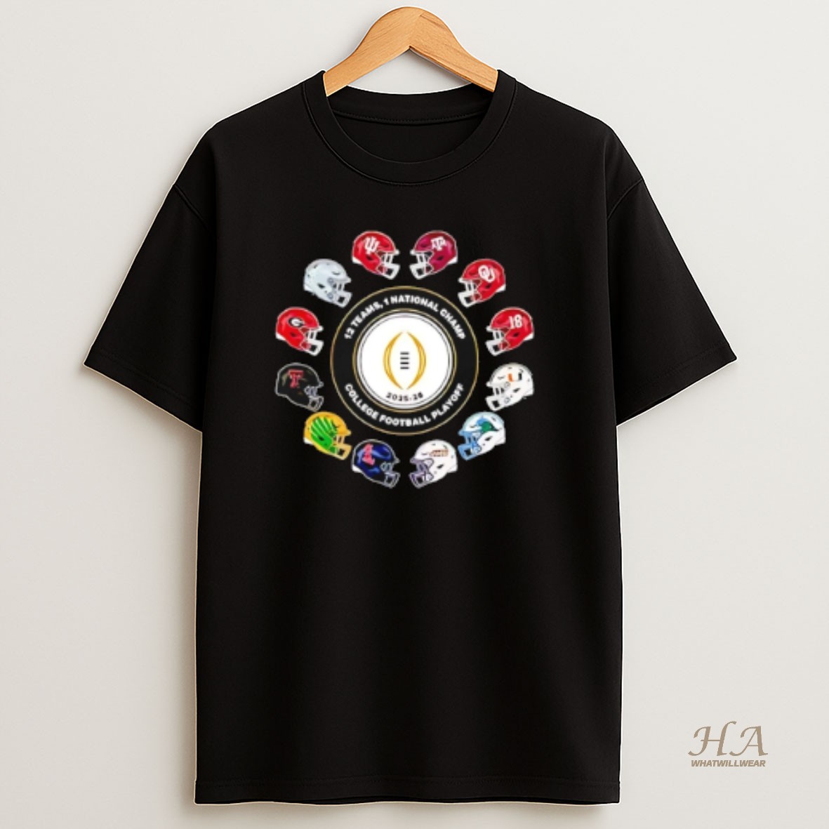 Official Jack Settleman 2026 12 Teams Playoff 1 National Champ College Football Playoff T Shirt